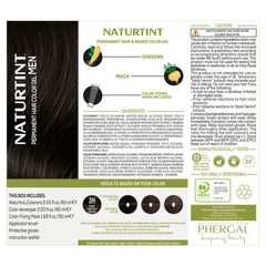 Naturtint Mens beard coverage close-up showing natural blending and gentle formula.