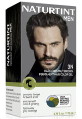 Naturtint Mens 3N bottle for at-home gray coverage with ammonia-free formula.
