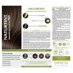 Naturtint Mens Permanent Hair Color 6N creamy formula for sensitive skin.
