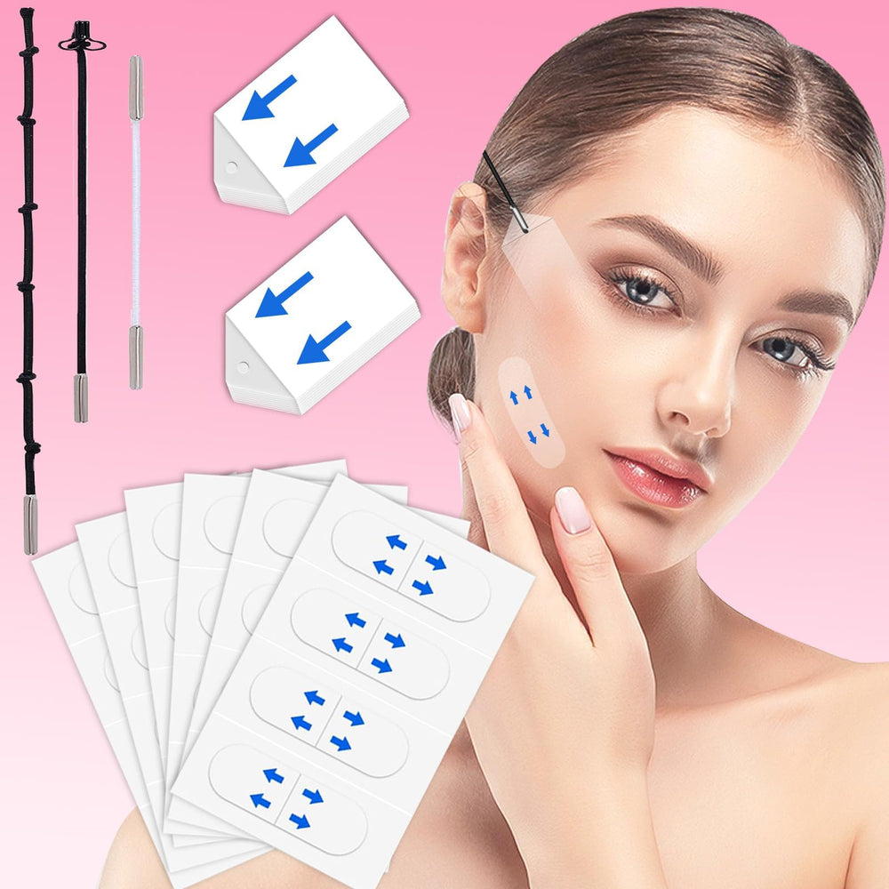NBF Face Neck Tape lifts sagging skin for a defined jawline.