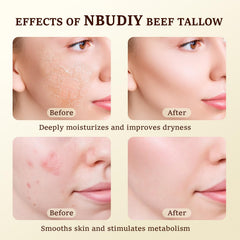 NBUDIY face moisturizer application close-up shows smooth hydration without greasiness
