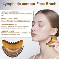 Ncduyde Lymphatic Contour Brush delivers forehead massage to ease tension
