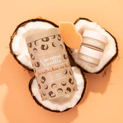 NCLA lip sugar scrub in coconut vanilla for gentle exfoliation