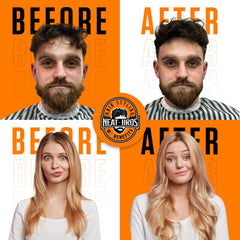 Neat Bros matte finish powder dust demonstrates long-lasting hold with a natural look.