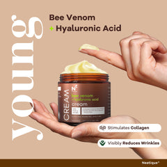 Neatique cream texture close-up demonstrates smooth, lightweight hydration for daily use.