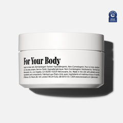 Nécessaire Body Cream rich hydration texture demonstrates deep moisturization for dry, sensitive skin.