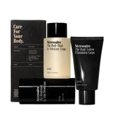 Nécessaire body wash bottle shows a refreshing daily cleanse for the skin.