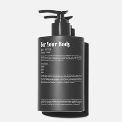 Nécessaire body lotion cream swirl close-up showing smooth texture and quick absorption.