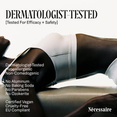 Nécessaire fragrance-free packaging emphasizes a clean, minimal design for fragrance-sensitive shoppers.