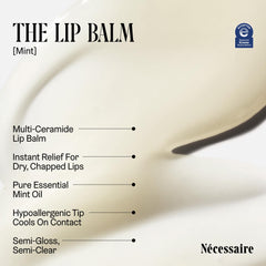Nécessaire Lip Balm with hyaluronic acid hydrates for smooth, comfortable lips.