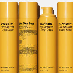 Nécessaire mineral sunscreen texture shows smooth non-greasy finish