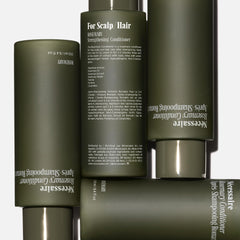 Nécessaire Rosemary Conditioner label closeup emphasizes sulfate-free, color-safe formula.