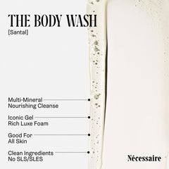 Nécessaire Santal sandalwood fragrance notes in the foam