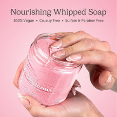 Nectar Life Fruit Smoothie whipped soap jar delivers sweet fruit fragrance and hydrating lather.