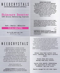 NeedCrystals face scrub application demonstrates easy, comfortable massaging routine