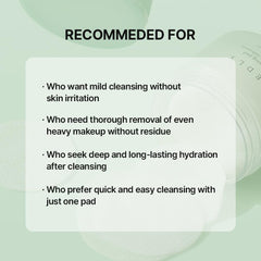 NEEDLY smooth side offers a soft wipe and hydration