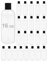 Neendohome 16oz squeeze bottle in clear BPA-free plastic for easy content visibility
