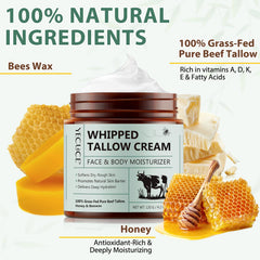NenMaoKeNu whipped tallow honey balm texture showcasing rich, spreadable moisture