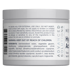 NeoCell Hyaluronic Acid Moisturizer on neck shows gentle hydration for the jawline