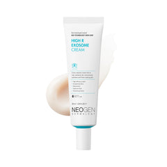 NEOGEN by DERMALOGY High R Exosome Cream bottle demonstrates rich hydration for radiant skin.