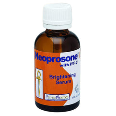 Neoprosone Vitamin C Serum bottle during nightly application for brighter skin