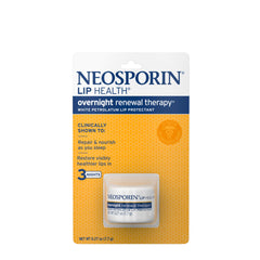 Neosporin Lip Health overnight renewal tub promotes deep hydration and protection