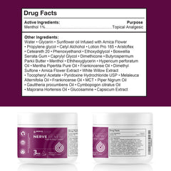 NERVE RENEW fast-absorbing cream texture ideal for quick application