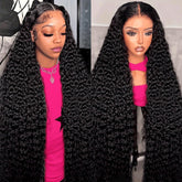 Nervoss deep-wave lace-front wig 22–36 inch cap-ready for styling.