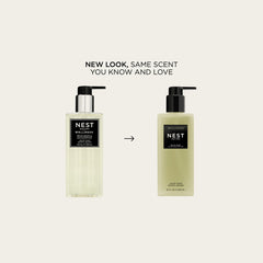 NEST New York liquid soap close-up label highlights gluten-free and cruelty-free
