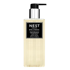 Nest New York liquid soap bottle with driftwood and chamomile scent for a soothing cleanse