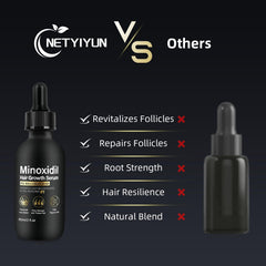 NETYIYUN biotin-infused serum nourishes roots for stronger hair texture.