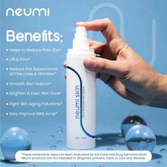 Neumi Skin collagen-brightening effect helps even skin tone.