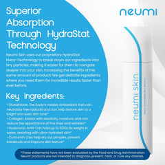 Neumi Skin glutathione-hyaluronic-acid boost supports a radiant complexion.