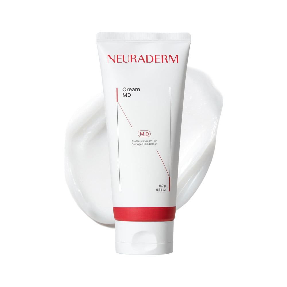 NEURADERM Cream MD bottle pour shows easy daily hydration for dry skin