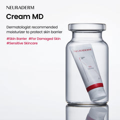 Closeup of NEURADERM Cream MD jar texture for barrier support