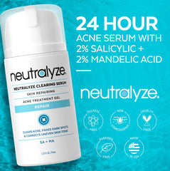Neutralyze gel cleanser texture for lightweight cleansing.