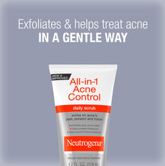 Close-up of Neutrogena scrub texture ready for daily use.