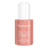 Neutrogena Bright Boost serum bottle close-up for brighter, even-looking skin