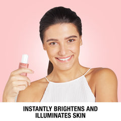 Neutrogena Bright Boost serum texture close-up shows light, fast-absorbing consistency