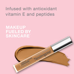 Neutrogena concealer almond medium 02 under-eye application showing brightening effect.