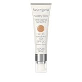 Neutrogena Healthy Skin Perfector tinted moisturizer swatch on skin for natural glow