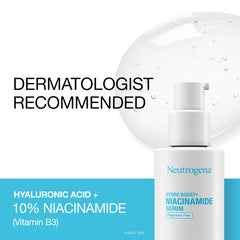 Neutrogena Hydro Boost+ Niacinamide Serum texture is lightweight and fast absorbing.