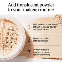 Neutrogena Hydro Boost powder packaging on a vanity for quick makeup setting.