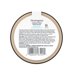 Neutrogena Hydro Boost powder texture close-up showing lightweight, seamless application.