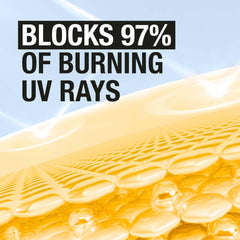 Neutrogena Invisible Daily Defense under makeup demonstrates seamless makeup-ready skin.