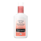 Neutrogena Oil-Free Acne Moisturizer bottle front shows lightweight non-greasy hydration.