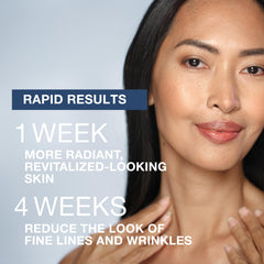 Neutrogena Rapid Wrinkle Repair capsule opening demonstrates easy mess-free use.