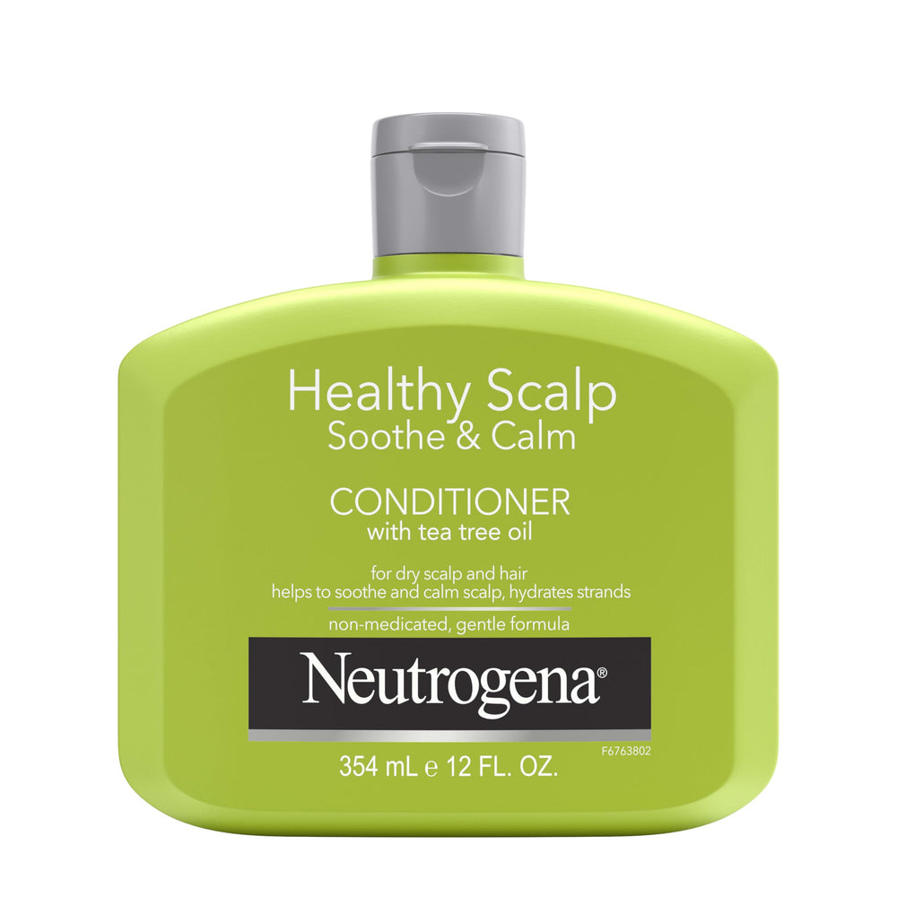 Neutrogena Tea Tree Oil Conditioner bottle front showing brand and soothing use