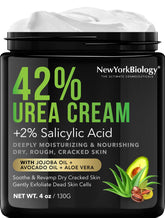 New York Biology 42% Urea Cream for feet softens dry skin and rough patches.