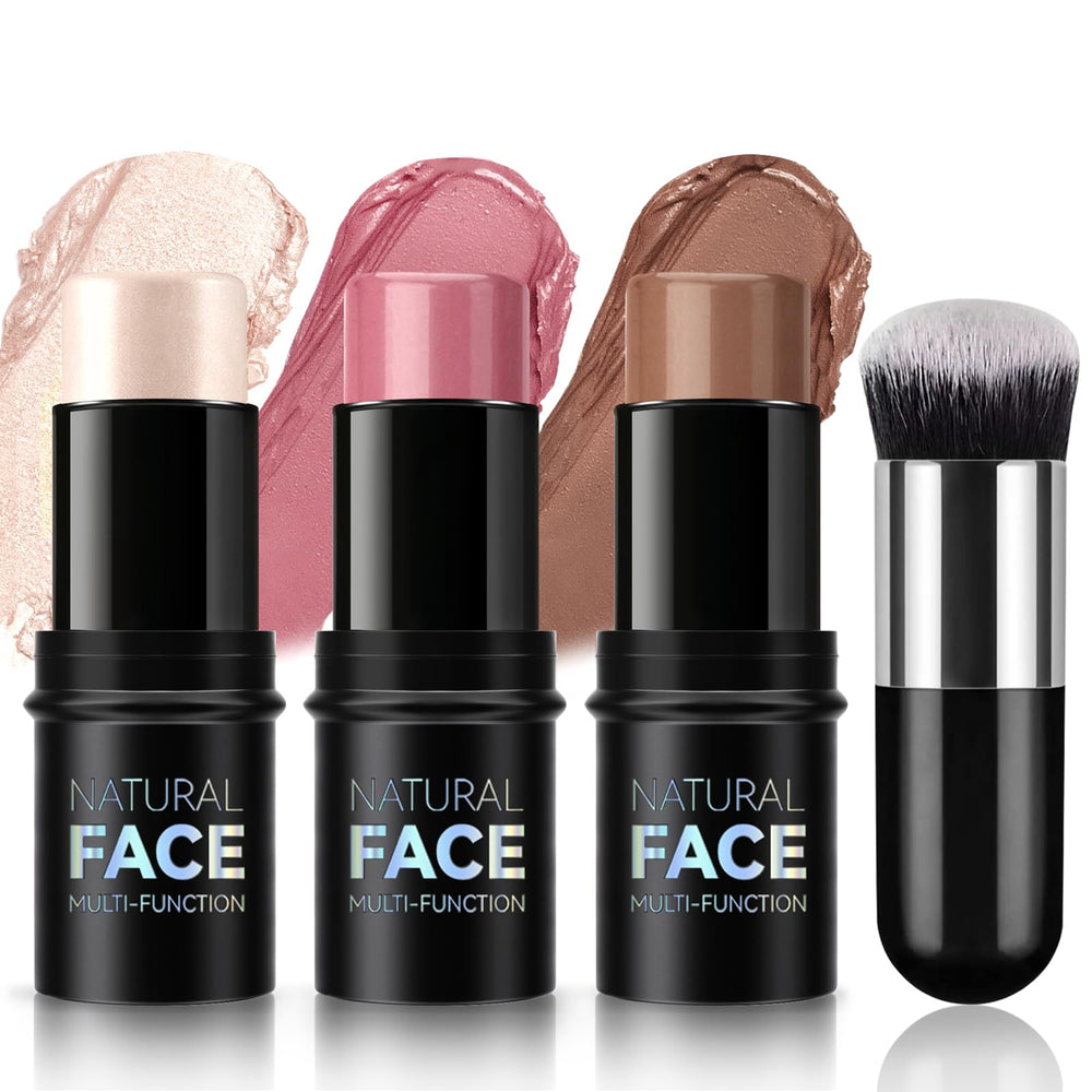 NewBang 3Pcs cream sticks packaging, gift-ready for quick, on-the-go makeup.